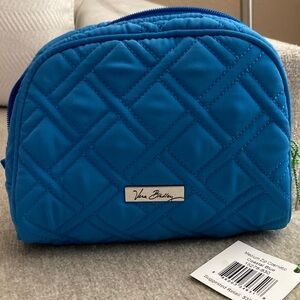 Vera Bradley Medium Zip Cosmetic Coastal Blue